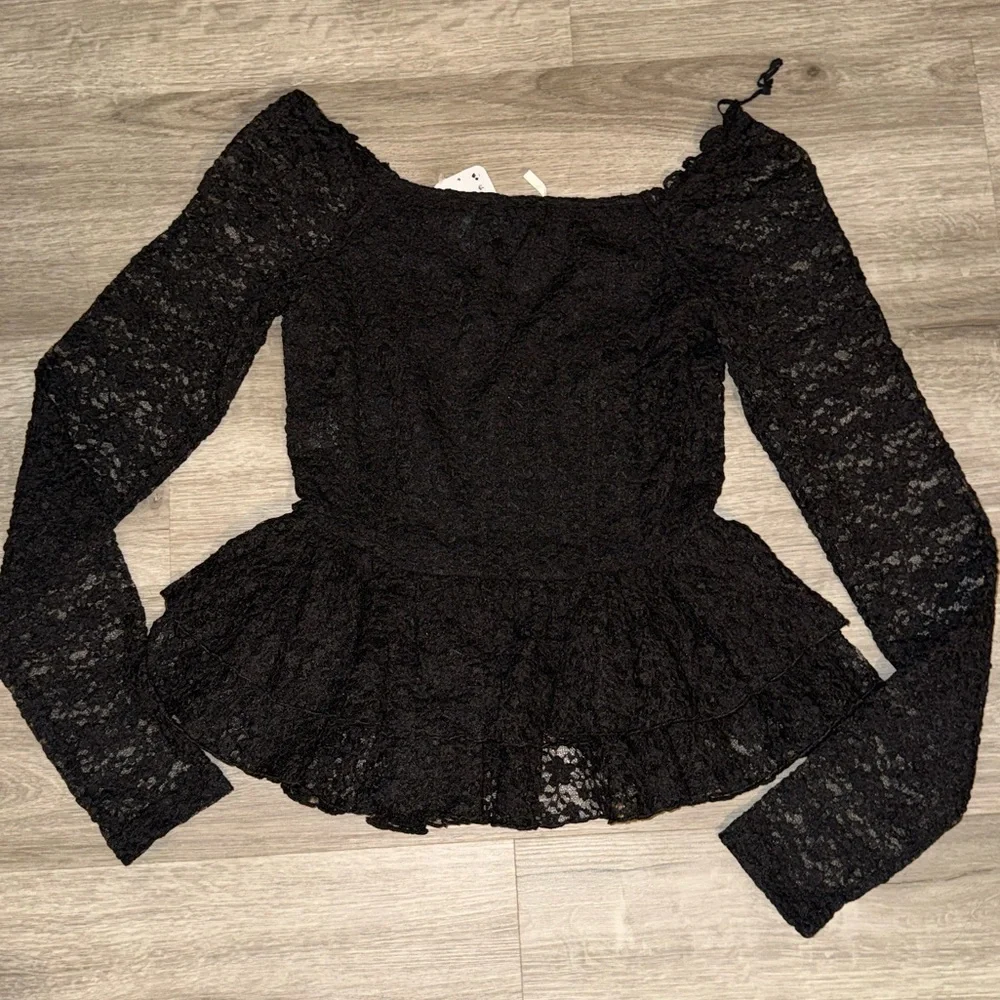Free People Stella long sleeve top